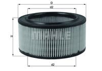 Luftfilterinnsats for Volvo Amazon, B18A, B20A — bild 2 av 2