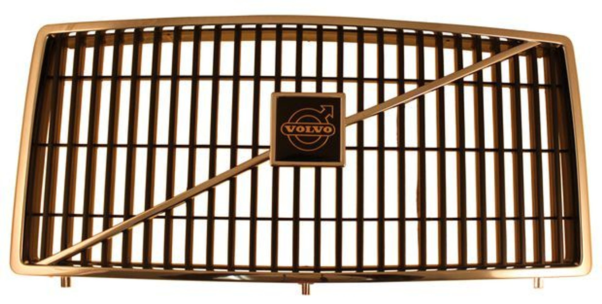 Grill til Volvo 240, 260, -1985, sort/krom felg