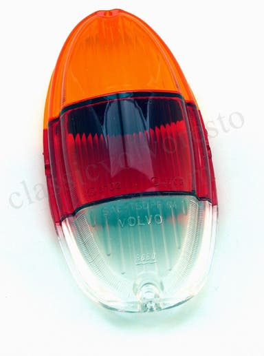 Baklysglass til Volvo Amazon 1963-, gul/rød/hvit