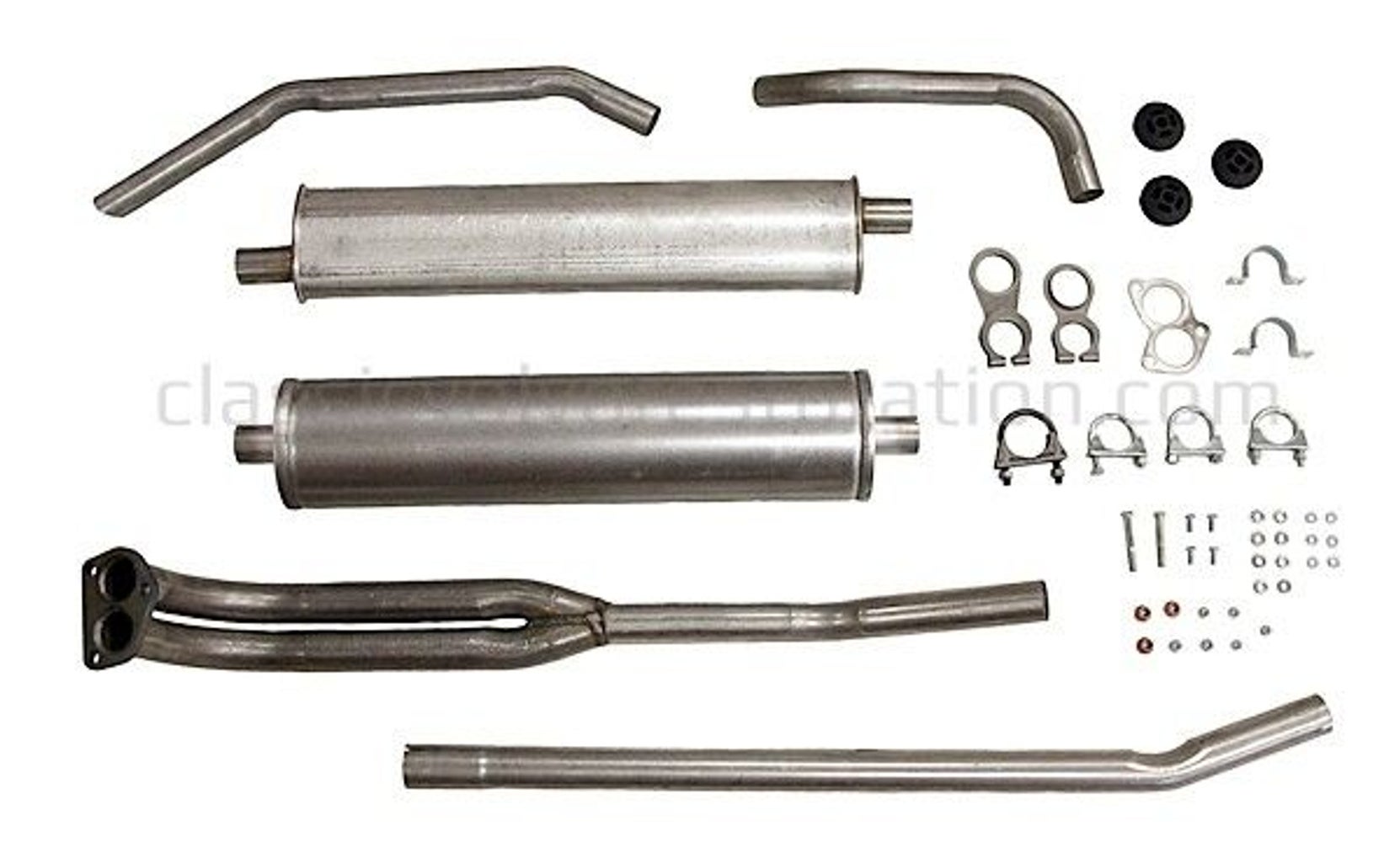 Eksosanlegg for Volvo Duett, 1967-68, B18, B20