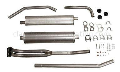 Eksosanlegg for Volvo Duett, 1967-68, B18, B20