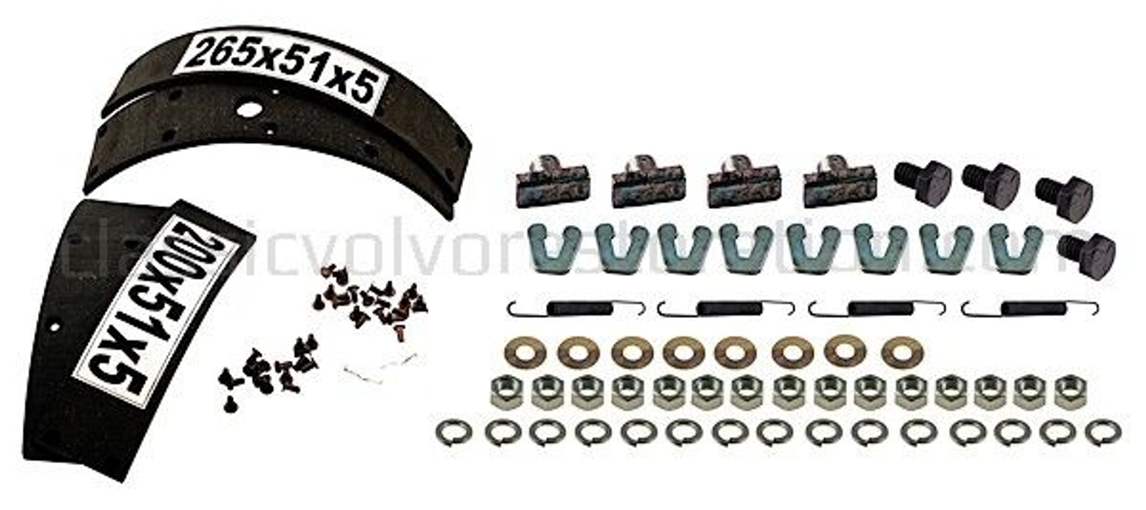Bremsebåndsett for Volvo PV, Duett, Amazon