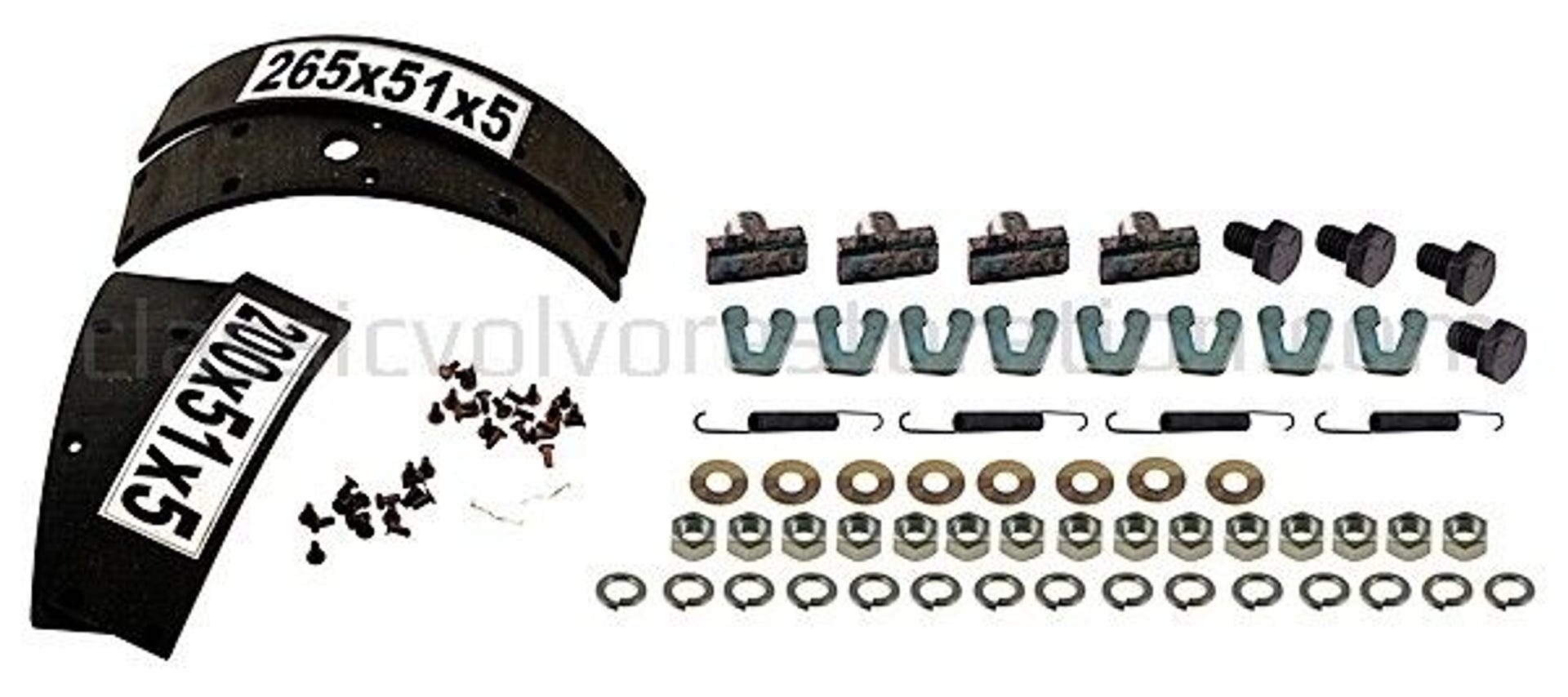 Bremsebåndsett for Volvo PV, Duett, Amazon