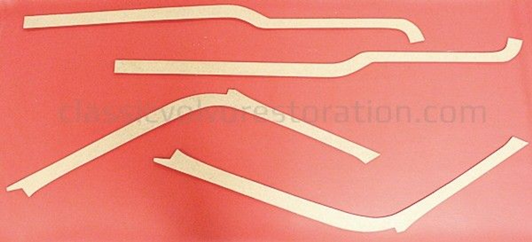 Panelsæt B-stolpe/dør Volvo Duett 1958-62 rød