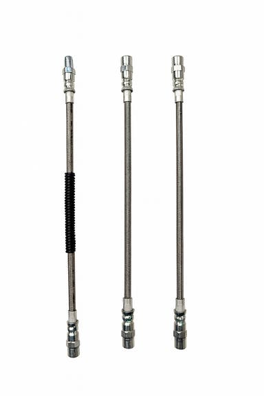 Bremsslangesett til Volvo 240 1988-93, metallflettet