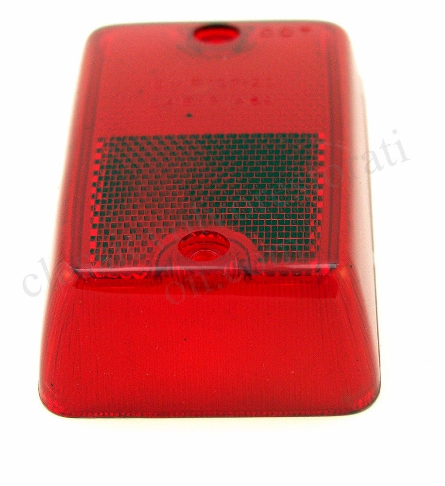 Glass sidemarkeringslys rød