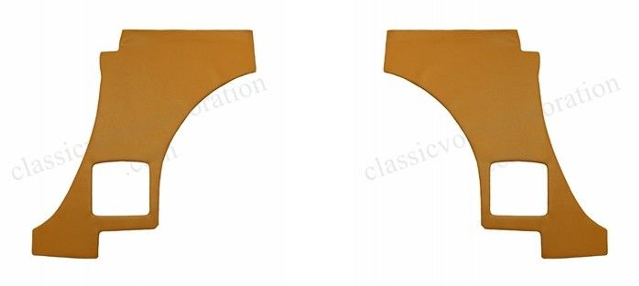 Panel bakside gullmetallisk