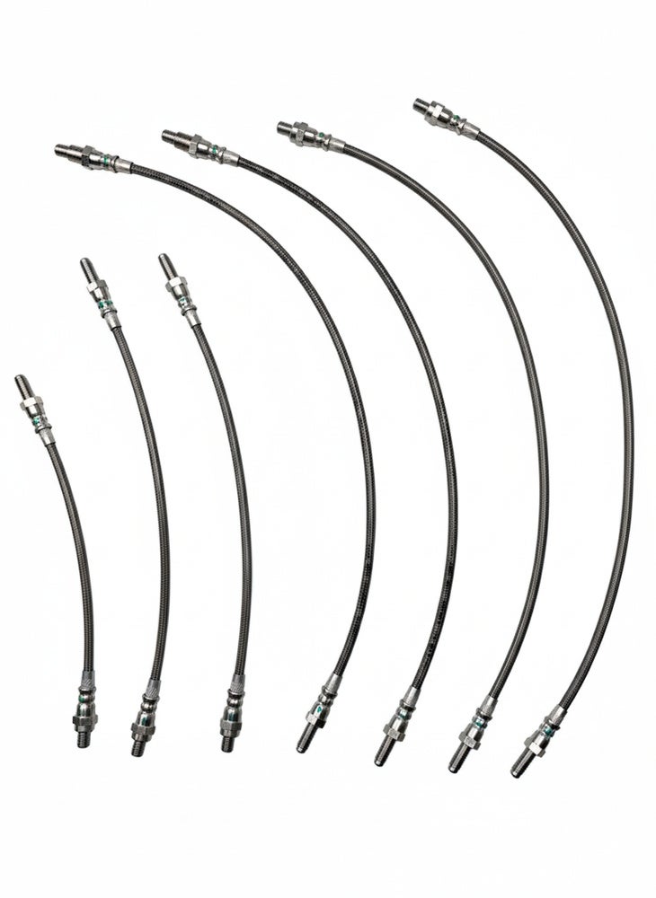 Bremseslangssett metallomspunnet