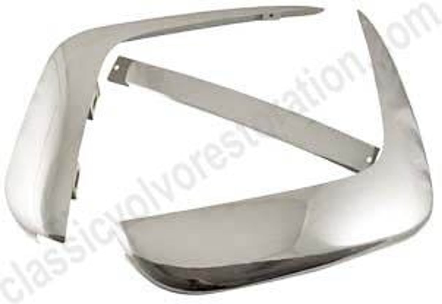 Støtfangersett bak rustfritt 3 del