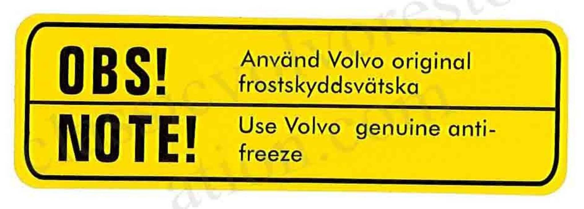 Dekal kjøler Volvo B18