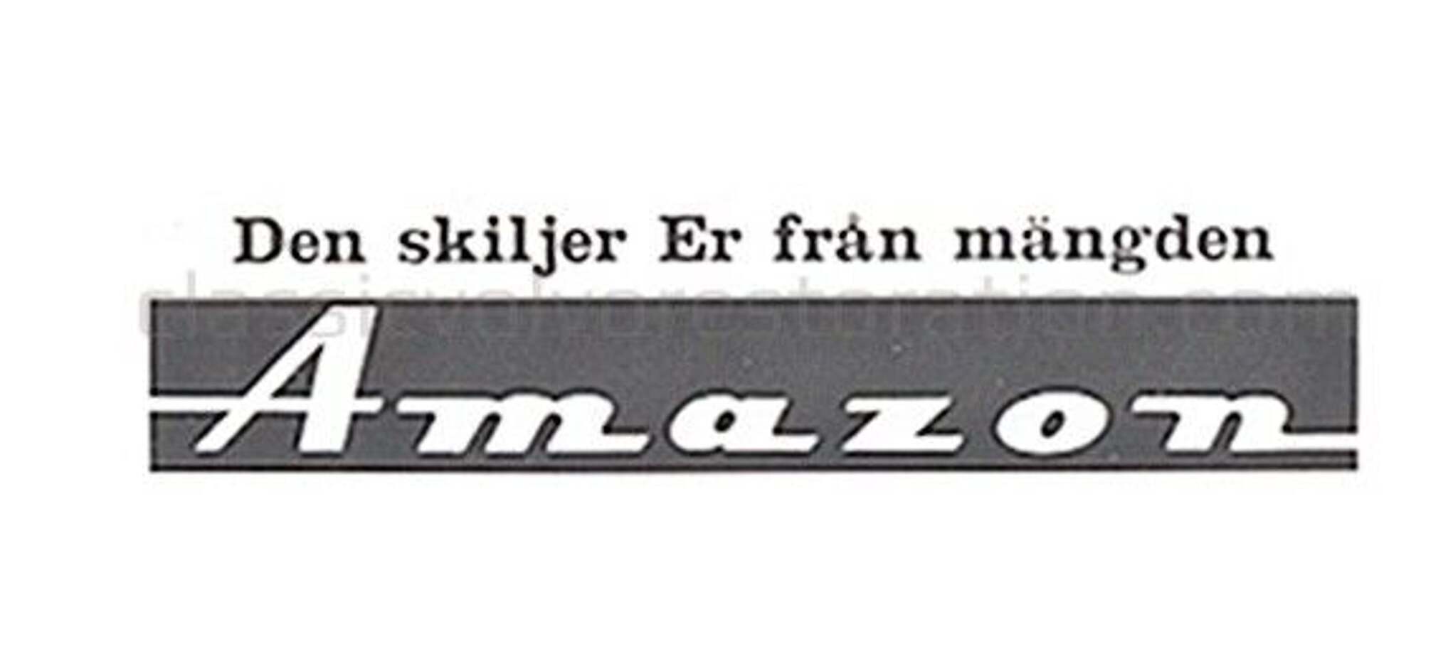 Decal Volvo Amazon "Den skiljer er fra...."