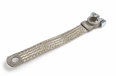 Jordkabel batteri-karosseri, lengde 6" (150 mm)