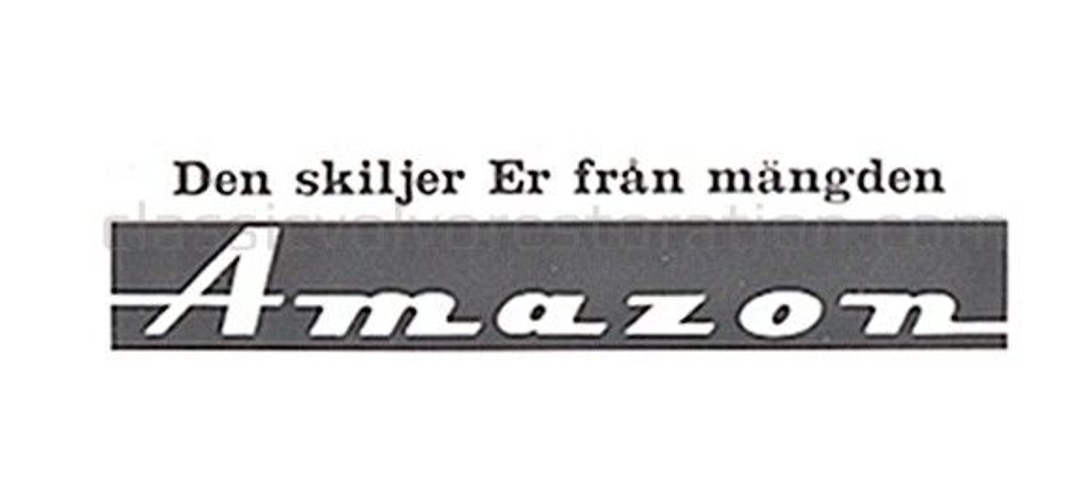 Klistremerke «Det skiller deg fra...» til Volvo Amazon — bild 2 av 2