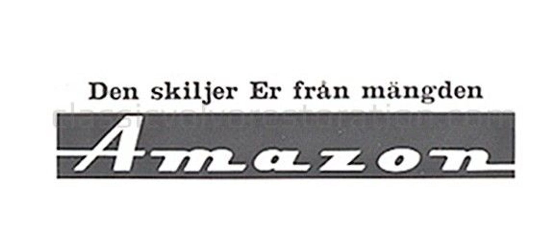 Klistremerke «Det skiller deg fra...» til Volvo Amazon — bild 2 av 2