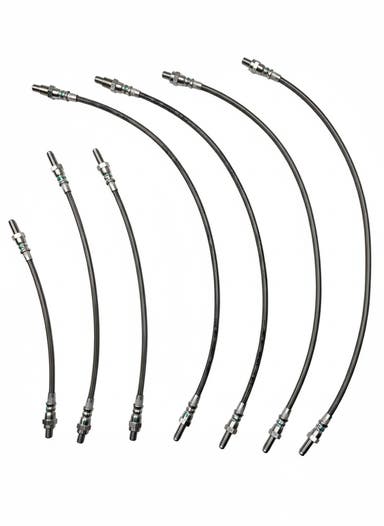 Bremsslangesett metallflettet til Volvo 164