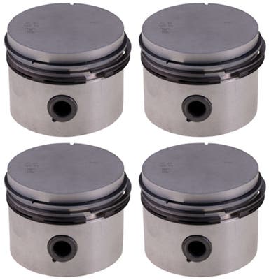 Stempelsett (4 stk.) med ringer for Volvo B19, B20, B30 1974- 0,030"