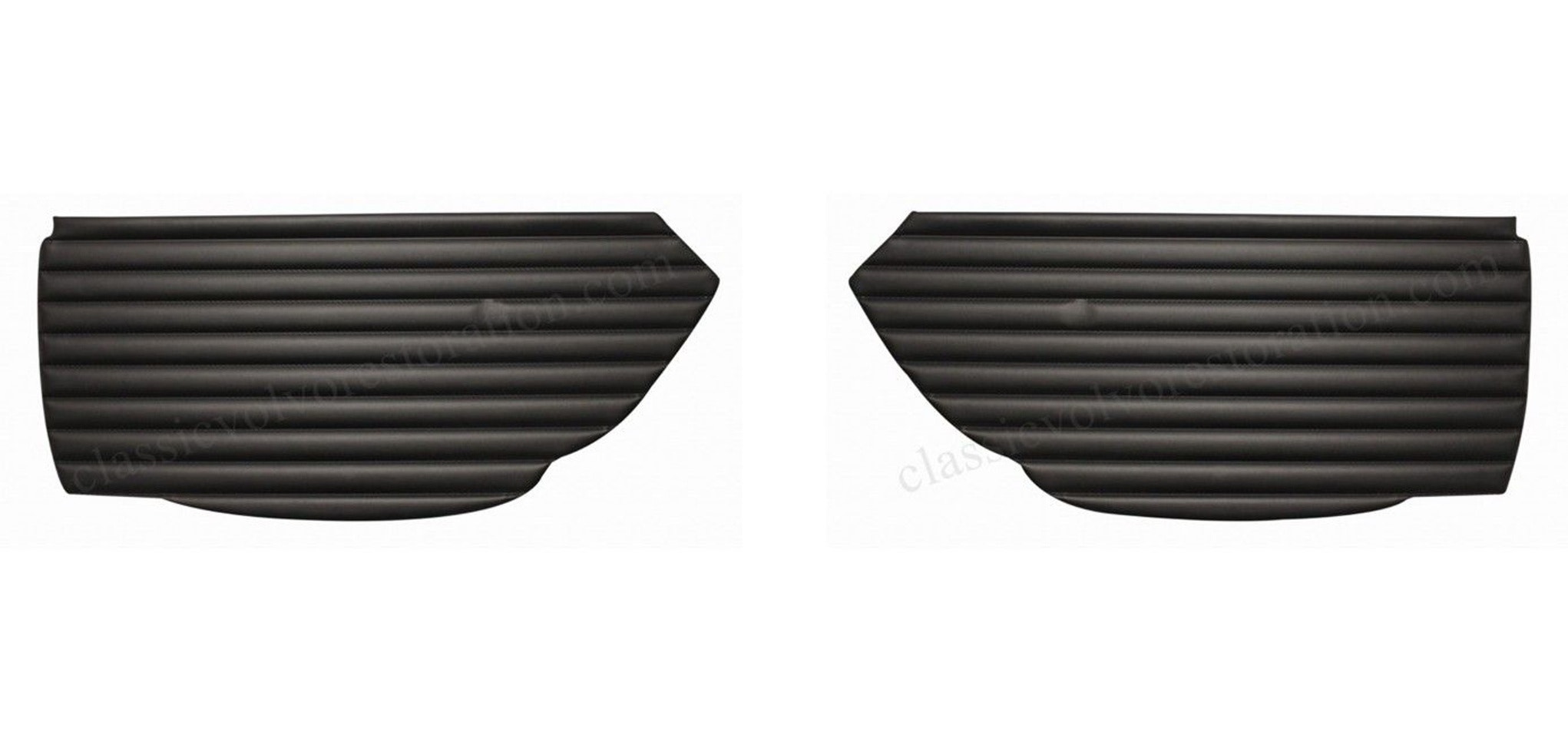 Dørrpanel øvre svart