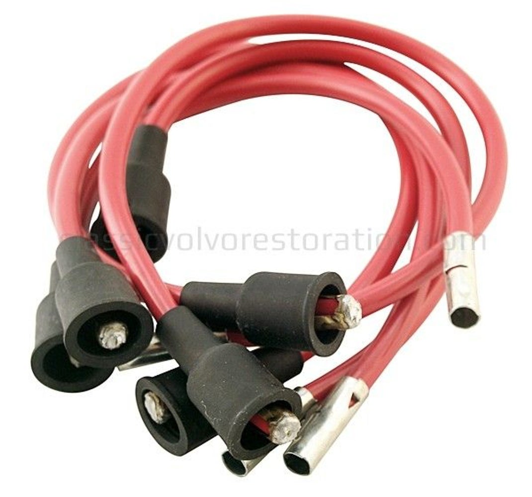 Tennkabelsett B16, B18 uten bakelittsko for Volvo Amazon, Amazon Kombi — bild 2 av 2