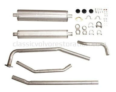 Eksosanlegg for Volvo Duett, 1962-66, B18
