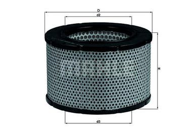 Mahle luftfilterinnsats Volvo 1800 1970–1973
