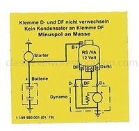 Dekal ladningsrelé 12V