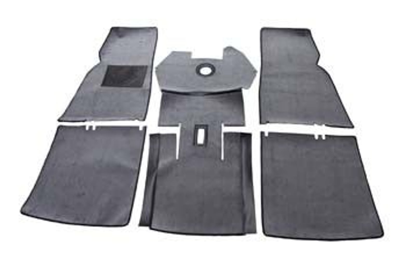 Mattesett grå tekstil