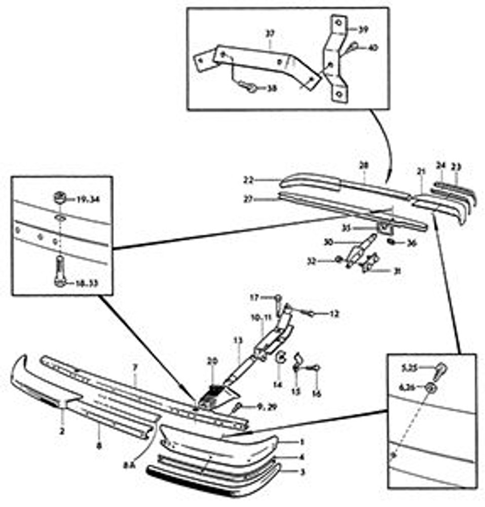 Støtfanger Sidestykke V.fr/H.bak