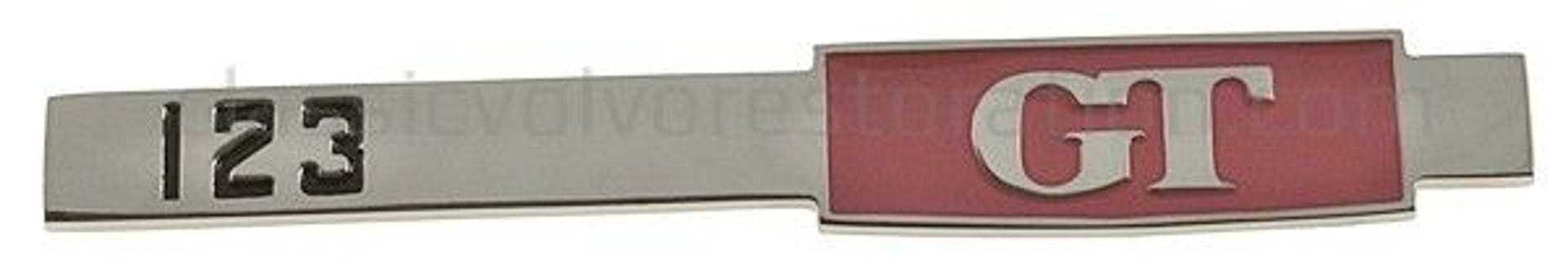 Emblem "123 GT" til Volvo Amazon-bagasje — bild 2 av 2