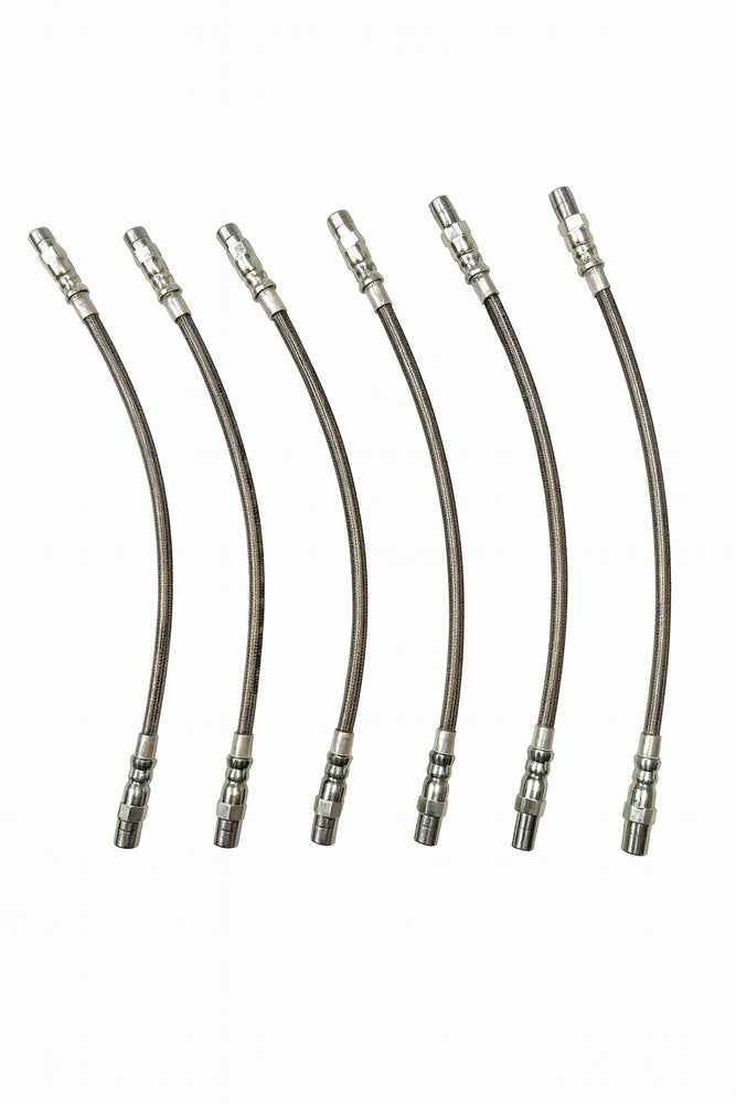 Bremsslangesett til Volvo 240 1978-93, metallflettet