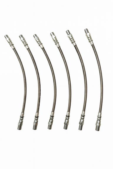 Bremsslangesett til Volvo 240 1978-93, metallflettet