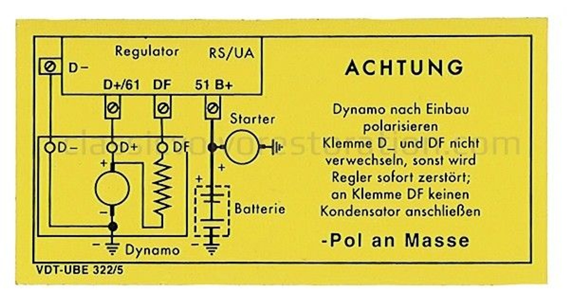 Dekal ladningsrelé 6V