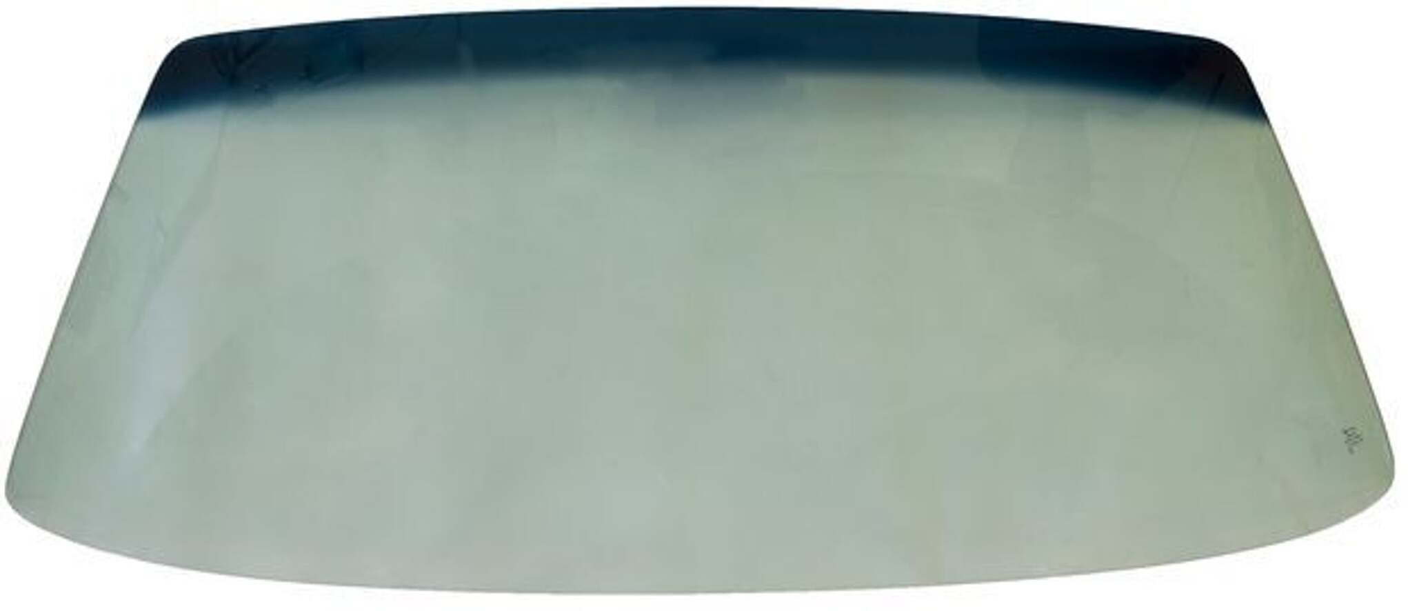 Frontrute grønn/blå overkant