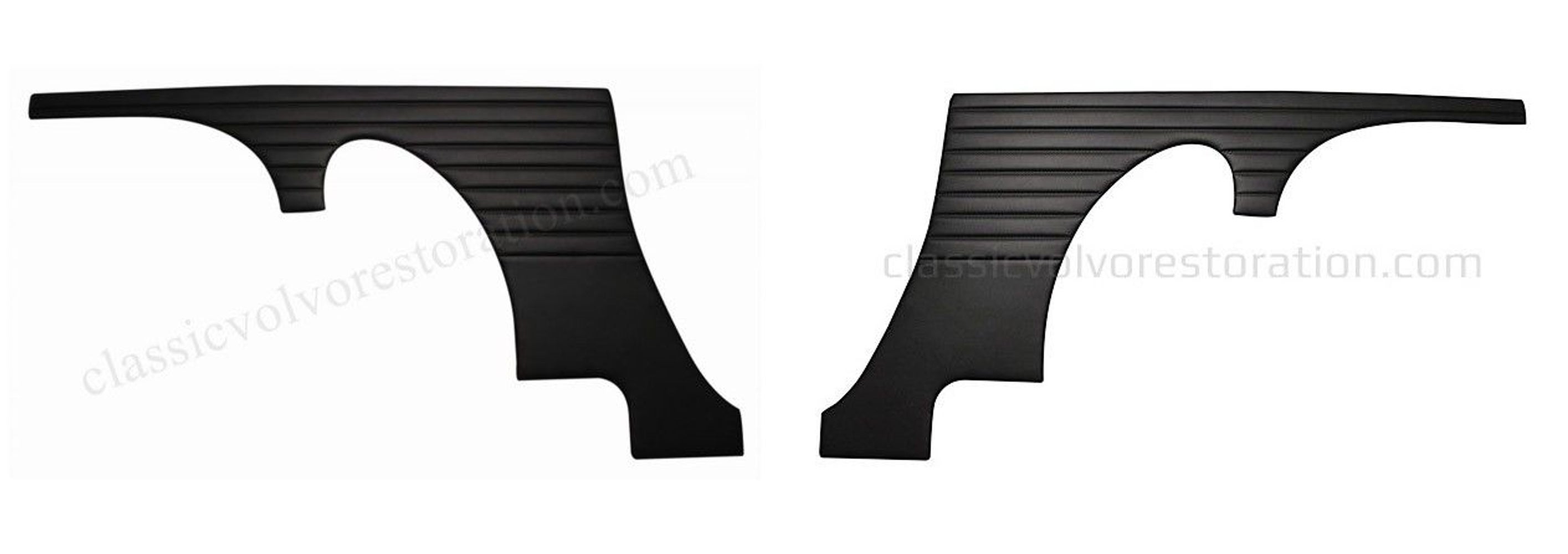 Bakpaneler for Volvo 1800, 1800S 1963 svart