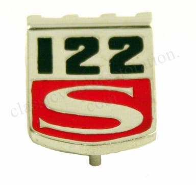 Emblem "122S" til Volvo Amazon 1965-70