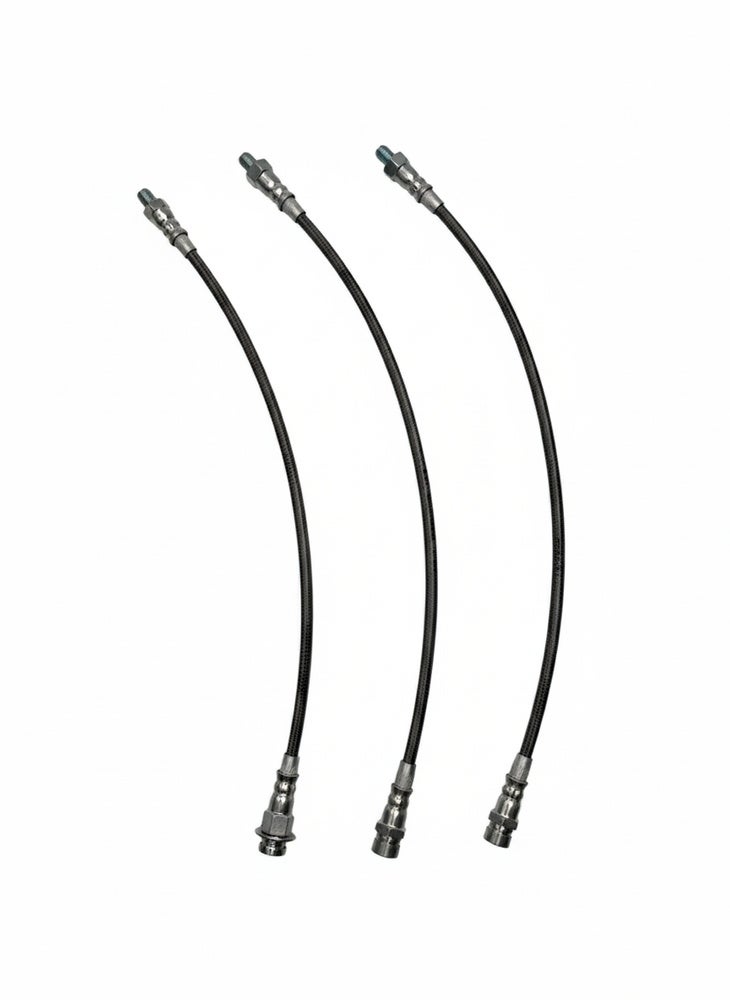 Bremseslangssett metallomspunnet