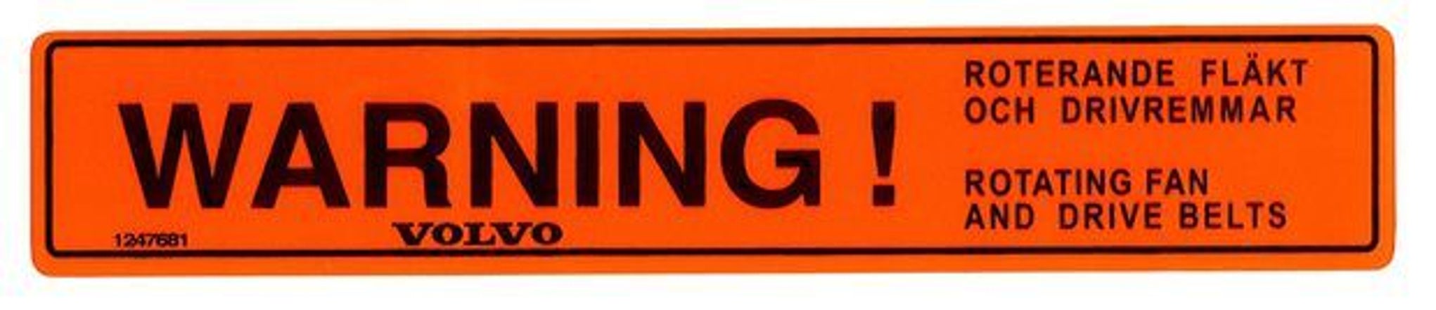 Dekal advarsel vifte