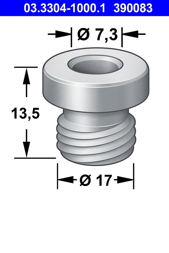 Gjennomføringstank for hovedsylinder 2-krets gummi for Volvo 140, 164 — bild 3 av 3
