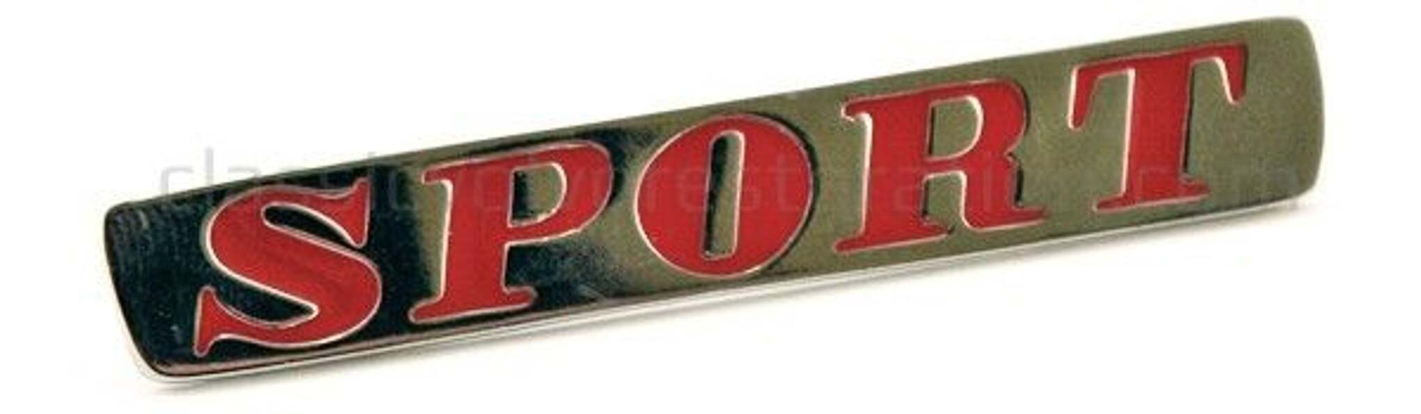 Emblem "Sport" bakluke PV 544