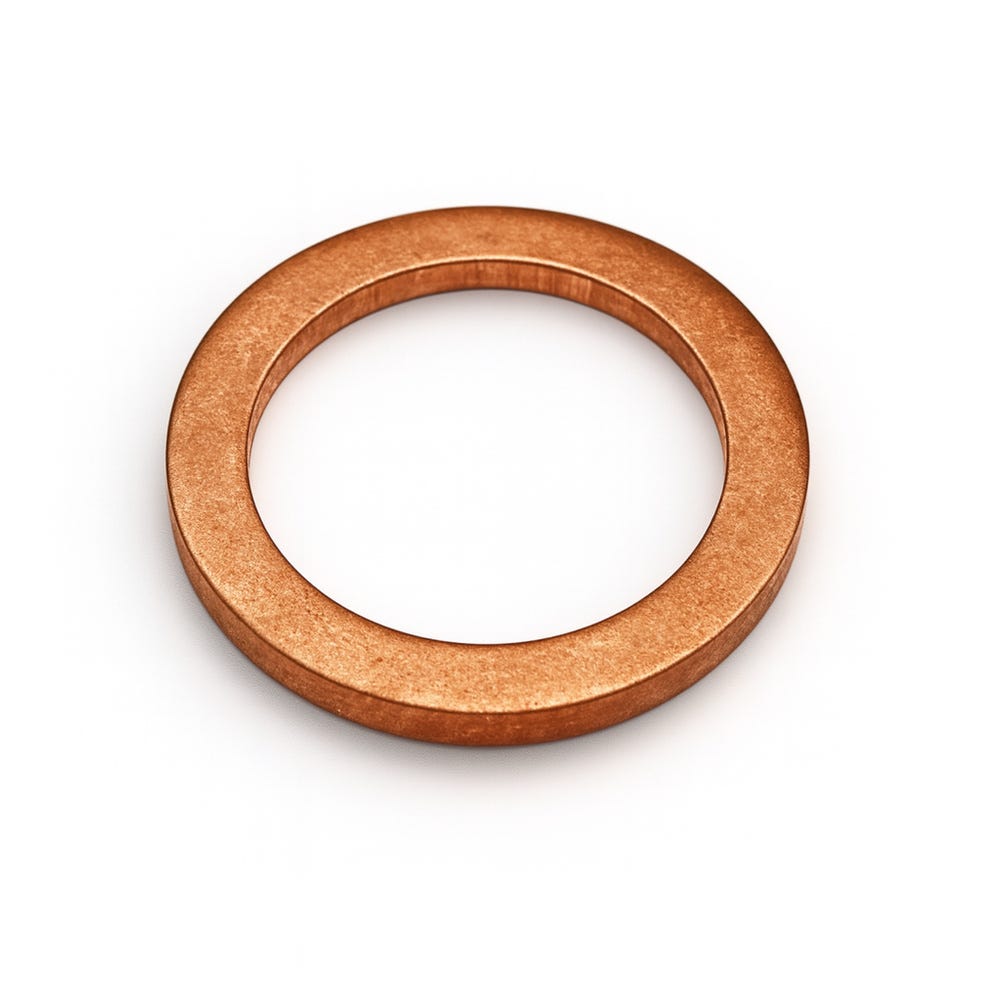 Kobberskive 10x14,5 mm bremseslange, fleksibel for Volvo Amazon, Amazon Kombi — bild 2 av 2