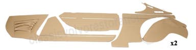 Panelsett til Volvo 1800E beige/brun