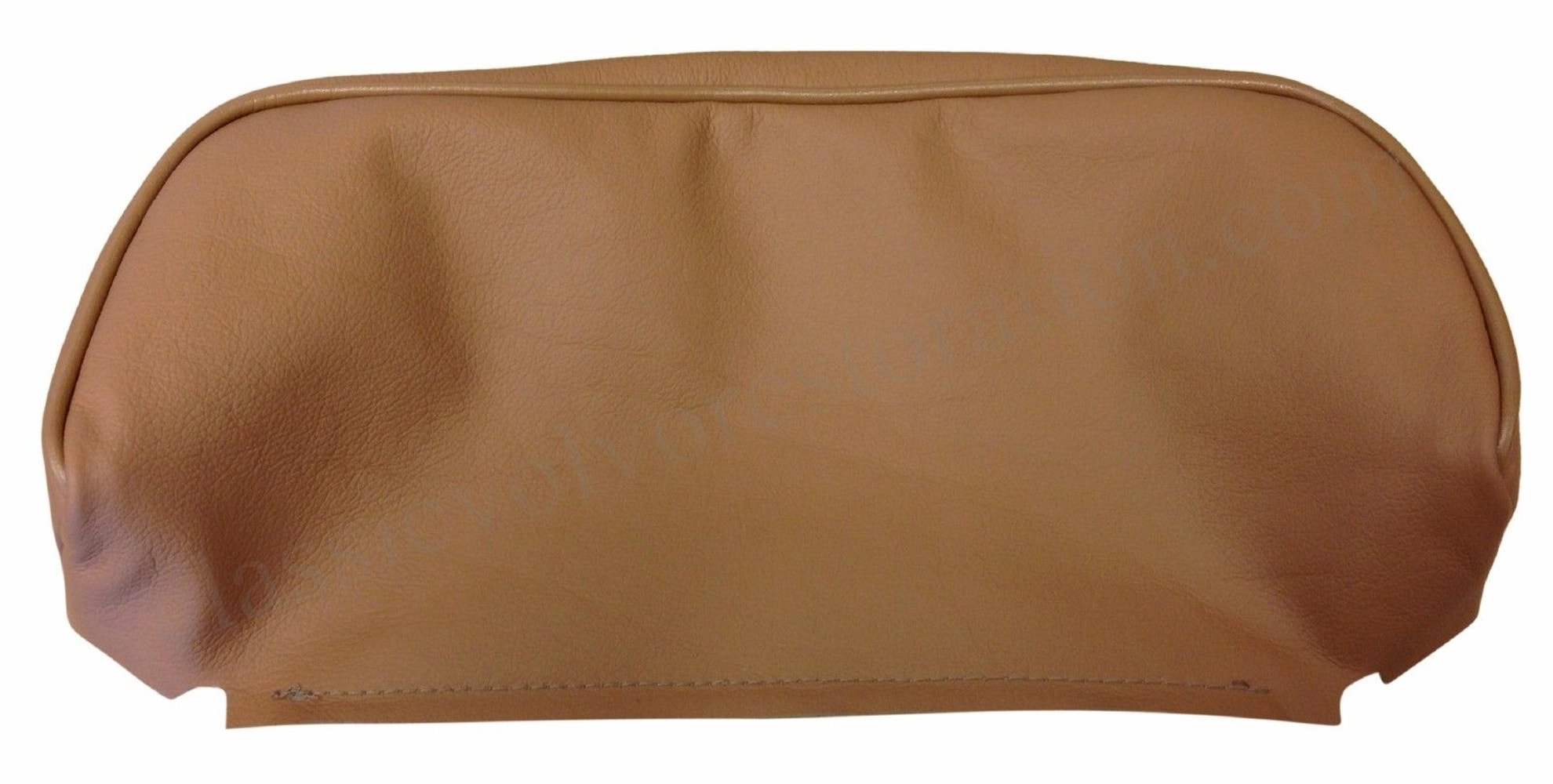 Trekk nakkestøtte gullmet. skinn