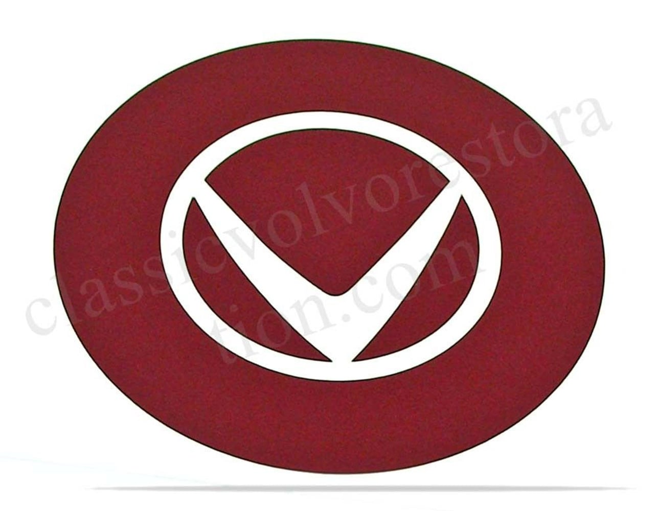 Dekal rød V, navkapsel