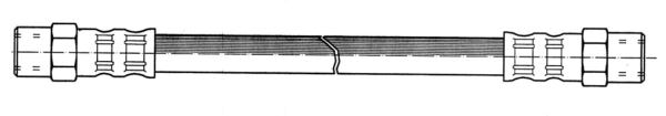 Bremsslange foran til Volvo 240, 245, 260, 262, 265, 740, 760, 780, 940, 960, S90, V90, V90 1979-99 — bild 2 av 2