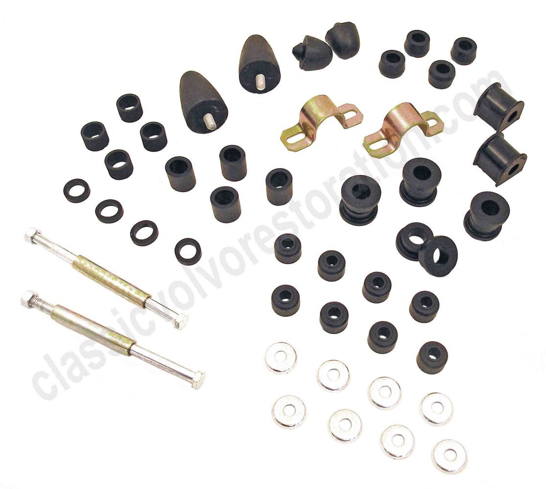 Foringssett foran for Volvo PV444, PV544, Duett polyuretan