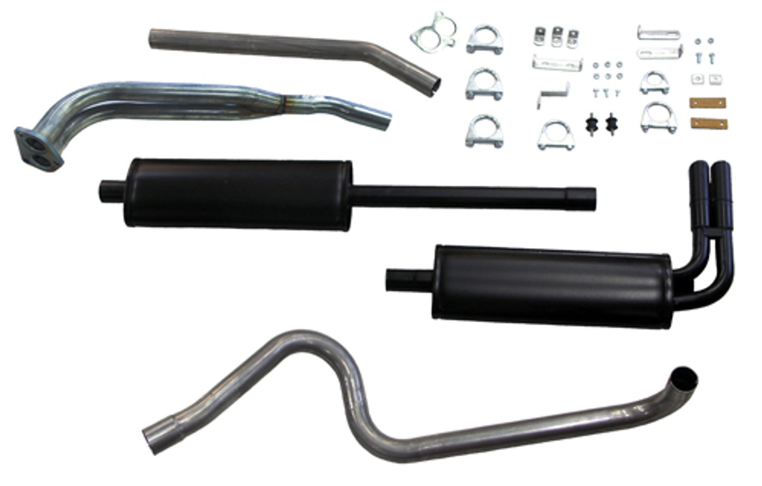 Eksosanlegg dubbel rør fram B18