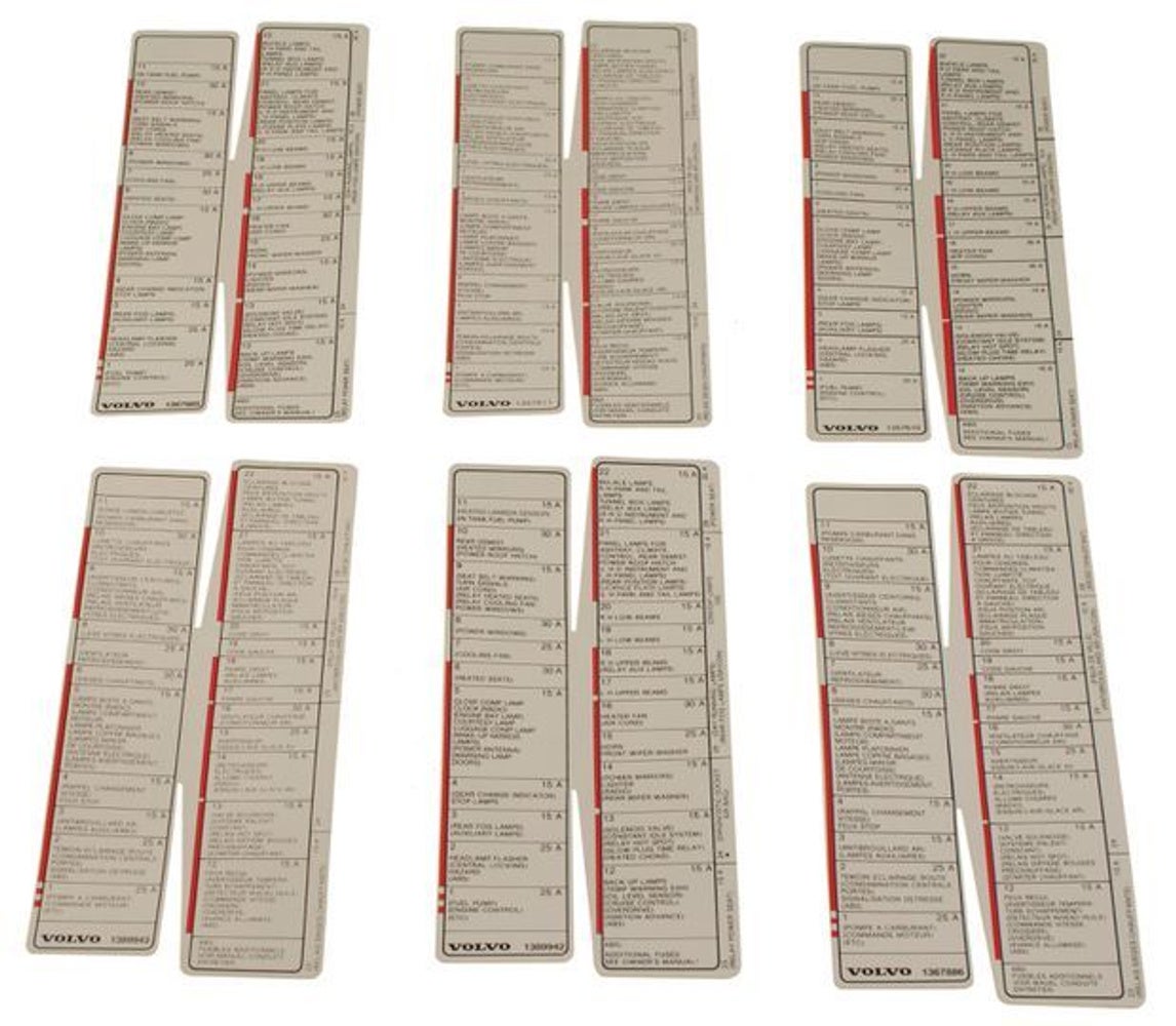 Dekalsæt Volvo 740 85-87