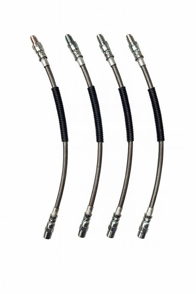 Bremsslangesett for Volvo 740, 760, 780, 940, 960, metallflettet