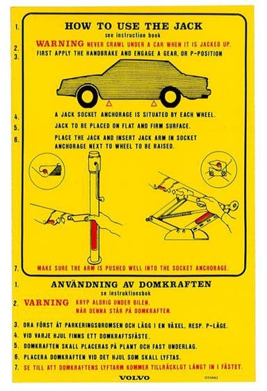 Baklukeklistremerke til Volvo 242GT, 262