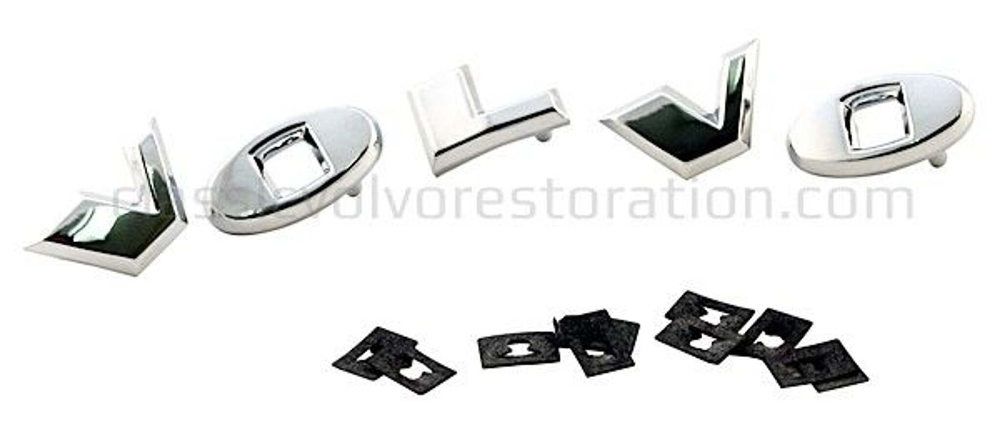 Bokstavsett Volvo PV/Duett sølv