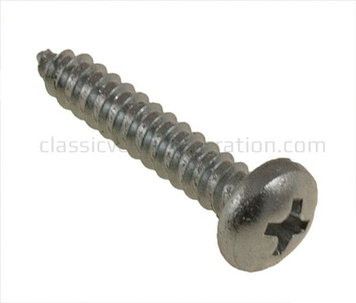 Skrue kryss rund hode spiss ende